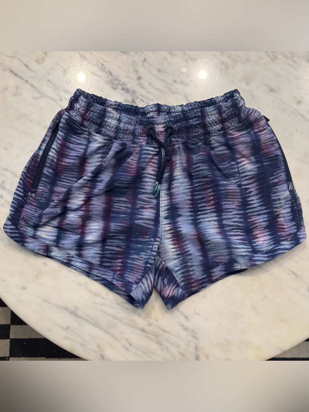 ATHLETA Girl Tie-Dye Print Athletic Shorts - XL 14